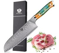 WILDMOK Coltello da chef coltello da chef giapponese in acciaio damasco VG10 da 17.8CM, sushi, coltello da cucina, coltelli da cucina Coltelli da Chef, coltello da taglio