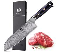 WILDMOK Coltello da Cuoco 20 cm Coltelli da Cucina con Lama di Damasco Forgiata con Anima in Acciaio Giapponese VG10 Ultra Affilato, Coltelli da Cuoco in Acciaio di Damasco e Manico in