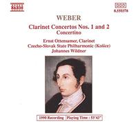 Audio Cd Carl Maria Von Weber - Clarinet Concertos Nos. 1 & 2