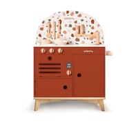 WILDNINS Grande Cucina in Legno con Accessori inclusi giocattolo per bambini - Set Utensili, pentole e padelle, Forno, Lavello, Armadio, Cucinino per Food Heaven, Ragazzi Ragazze 3+ anni