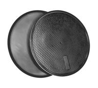 WildOath Dischi scorrevoli per esercizi di base, superficie antiscivolo per pavimenti duri, confezione da 2, per flessioni, affondi, plance, allenamento fitness a casa (nero)