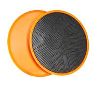 WildOath Dischi scorrevoli per esercizi di base, superficie antiscivolo per pavimenti duri, confezione da 2, per flessioni, affondi, plance, allenamento fitness a casa (arancione)