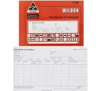 Wildon Time Record delle ore settimanali lavorate per dipendente Libro A5 Aspett