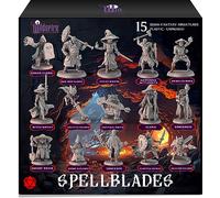 Wildspire Miniature di Magie per Dungeons e Draghi DND, Personaggi di Battlemage per D&D mini