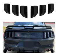 WildWell Mustang Tail Light Covers for Ford Mustang GT Shelby GT350 V6 V8 EcoBoost 2015 2016 2017 Smoked Black