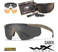 WILEY-X Saber Occhiali Balistici Protezione Balistica 3 Lenti Intercambiabili TN