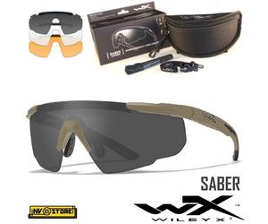 WILEY-X Saber Occhiali Balistici Protezione Balistica 3 Lenti Intercambiabili TN