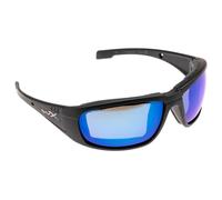 Wiley X WX Boss Captivate Polarized Blue Mirror Black