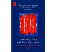 Wilfred J. Zerbe Emotions, Ethics and Decision-Making (Copertina rigida)