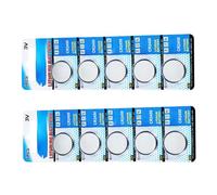 Wilgure 10 5 Batterie Litio CR2450 Densità CR2450 Litio 3V Longevità in Piccoli Disegni Lunga Durata