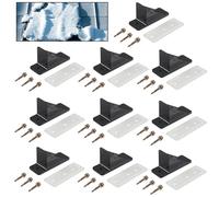 Wilgure 10 Pacchi/Set Paraneve per Tetto in Metallo con Guarnizione Tenuta Perfetta E Viti Montaggio per Grondaia Protettiva Stabilità del Tetto in Metallo Guarnizione Tenuta Perfetta