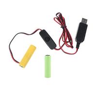 Wilgure 3 V LR6 AA cavo di alimentazione USB, 2 pezzi 1 5 V batteria adattatore di ricambio