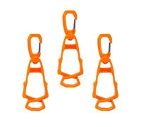Wilgure 3pieces Guanto Morsetto Carabiner Clip per Sacchetto degli attrezzi Asciugamano Gancio Non Slip Cintura Fissaggi Per La BAU Attività Esterna Cintura Guanti