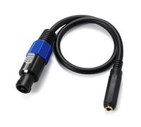 Wilgure 6 35 Mm 1/4 Pollice Femmina Su Speakon Spina Cavo Altoparlante Connessione Amplificatore Robusto Tappo a vite