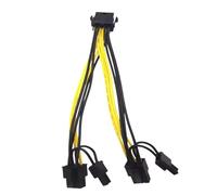 Wilgure 8Pin A Due 8Pin 6 + 2Pin PCIExpress Power Converter PCIE VGA Splitter Cavo di alimentazione per schede grafiche GPU 8Pin