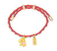 Wilgure Accessorio alla moda con grazioso ciondolo a forma di cavallo su cordoncino intrecciato, ideale come regalo per regali di compleanno, Taglia unica, come descritto