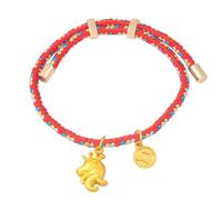 Wilgure Accessorio alla moda con grazioso ciondolo a forma di cavallo su cordoncino intrecciato, ideale come regalo per regali di compleanno, Taglia unica, come descritto