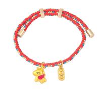 Wilgure Accessorio alla moda con grazioso ciondolo a forma di cavallo su cordoncino intrecciato, ideale come regalo per regali di compleanno, Taglia unica, come descritto