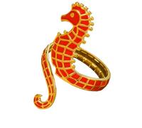 Wilgure Anelli di cavalluccio marino alla moda con design unico a goccia d'olio, realizzati per chi ama l'artigianato di alta qualità e lo stile eleganti anelli in lega, come descritto