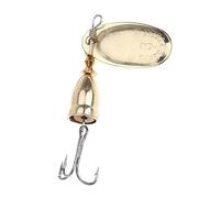 Wilgure Esca da pesca per pesce persico, esca in metallo duro Swimbait artificiale, regalo duro per gli amanti con tre ganci per acqua dolce e salata