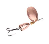 Wilgure Esca da pesca per pesce persico, esca in metallo duro Swimbait artificiale, regalo duro per gli amanti con tre ganci per acqua dolce e salata