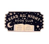 Wilgure Fashion Pin Creative Spilla Pin Reading Club Distintivo Abbigliamento Metallo Gioielli Perfetto per Club di Lettura E Spilla Unica Quotidiana