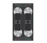 Wilgure Fonti Alimentazione Adattatore Ricarica della Batteria A Bottone LIR2450 LIR2477 con 4 Slot E Indicatori LED per Un Caricatore Efficiente Batterie A Bottone