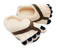 Wilgure Multifunzionale Cartoon Pantofole Con Dita Grande Peluche Alla Moda Per Interno E All'aperto Per Tutte Le Calde Pantofole Di Cotone Morbido, marrone, Taglia unica per tutti