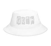 Wilgure Stampa da lettere punk regolabile, cappello da pescatore, cappello floppy, per Halloween, feste, comodo cotone, unisex, per feste di Halloween
