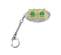 Wilgure Tasti colorati con clic per tastiera, Keychain Toy Keycap Tester Sollievo dallo stress con 2 pulsanti Ovali Design Clickers Tool con pulsante