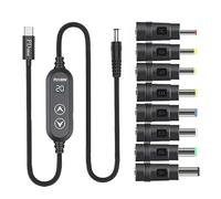 Wilgure Tipo C A DC5 5 Mm Alimentazione 100 W capacità Potenza Selezione -20 V Variabile Tramite Gestione Integrata 8 Adapter Cavo Ricarica per Laptop
