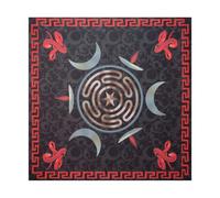 Wilgure Tovaglia quadrata tarocchi altari in tessuto tappetino da gioco astrologico porta oracoli tavolo copritavolo tappetino carta panno divino
