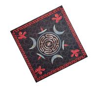 Wilgure Tovaglia quadrata tarocchi altari in tessuto tappetino da gioco astrologico porta oracoli tavolo copritavolo tappetino carta panno divino