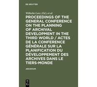 Wilhelm Lenz Proceedings of the General Conference on the Pla (Copertina rigida)