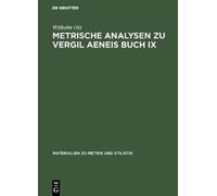Wilhelm Ott Metrische Analysen Zu Vergil Aeneis Buch IX (Copertina rigida)