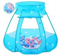 Wilhunter Baby Ball Pit per il bambino con 50 palle bambini pop -up tenda da gioco per ragazze giocattoli principessa per bambini da gioco per intern