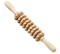 Wilitto Accessories, rullo massaggiante anti anti cellulite, con manico in legno, 40 cm
