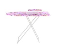 Wilitto Asse da stiro salvaspazio, modello squisito, pieghevole, con buona capacità di carico, piccolo, leggero e facile da riporre, asse da stiro per casa, lavanderia o dormitorio, viola