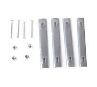 Wilitto Viti di fissaggio resistenti alla corrosione Installare affidabile bicicletta sedile posteriore cestino installare kit bici fornitura set