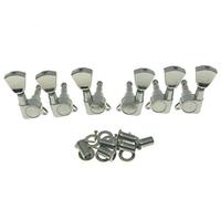 Wilkinson 3x3 Chrome E-Z Post Chitarra Accordatori E-Z-LOK Chitarra Tuning Chiavi Pioli Meccaniche con Tulip Button
