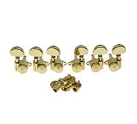 Wilkinson - Accordatori di bloccaggio 3 x 3 per chitarra a grandezza naturale, chiavi di accordatura, pioli, meccaniche per chitarre Les Paul o acustiche, oro