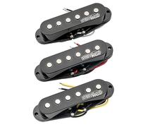 Wilkinson High Output Ceramica Set Pick Up Single Coil per Chitarra Elettrica tipo Strato, Nero