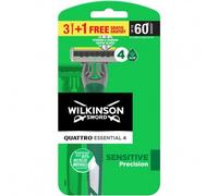 Wilkinson Quattro Essential Sensitive Precision 4 Lame 3 Rasoi - Rasoio