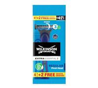 Wilkinson Rasoio Extra3 Essentials 4+2 Pezzi, 6pz