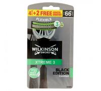 Wilkinson Rasoio Usa&Getta Xtreme 3 Black Edition 4+2 - Rasoio monouso