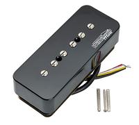 Wilkinson Serie M Stacked Ceramica P90 Soapbar Pick up Humbucker Bobina Singola Ponte per Chitarra Elettrica SG/LP, Nero