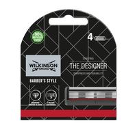 Wilkinson Sword Barber's Style - Rasoio The Designer - Lame di ricarica - Confezione con 4 lame di ricarica