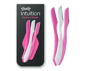 Wilkinson Sword Eyebrow Shaper - Confezione Da Rasoi Per Epilazione Sopracciglia E Viso Donna - 20 G, Rosa, 3 Unità