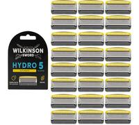 WILKINSON SWORD - Hydro 5 Advanced Razor Blades For Men | Confezione da 24 ricariche di lame di rasoio | Nastro lubrificante arricchito al mentolo