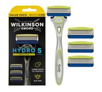 Wilkinson Sword - Hydro5 Skin Protection Sensitive - Confezione speciale - Confezione con 1 manico e 4 lame di ricarica